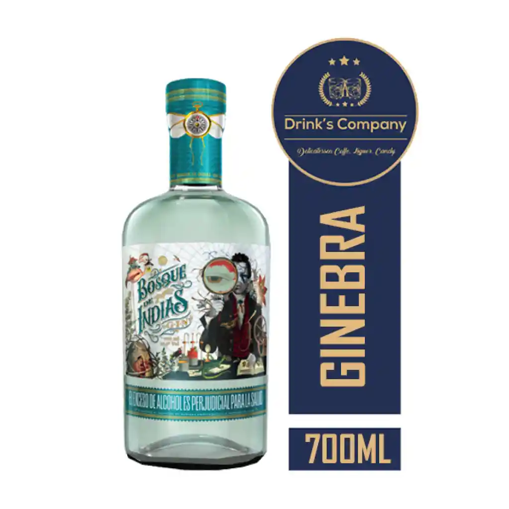 Ginebra Artesanal Bosque De Indias X 700 Ml