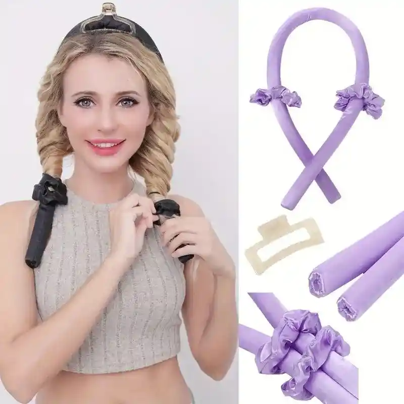 Diadema Rizadora De Cabello Sin Calor Onduladora En Frio