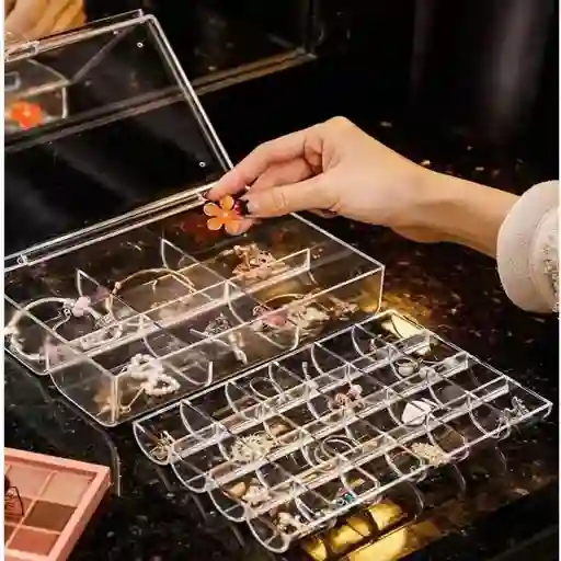 Organizador De Joyas Y Maquillaje Con Tapa