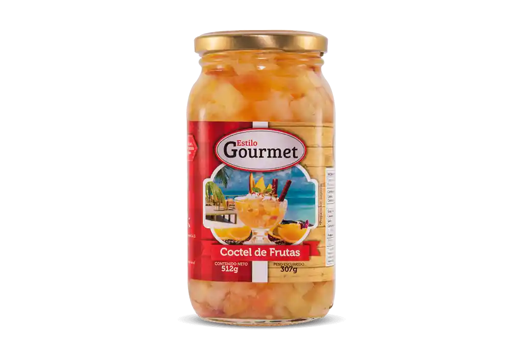 Estilo Gourmet Cóctel de Frutas en Conserva