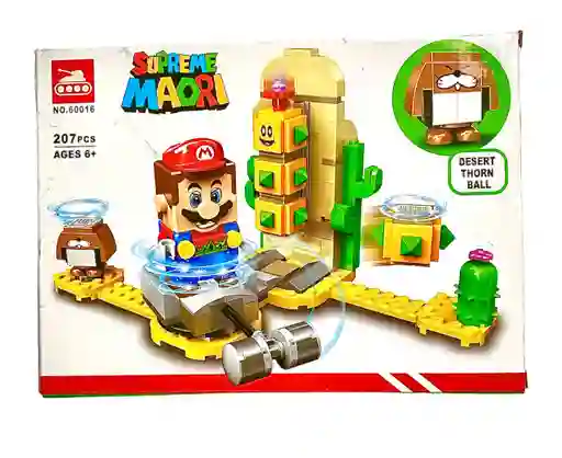 Armatodo Tipo Lego Inspirado En Mario Bross 207 Piezas Ref 60016	