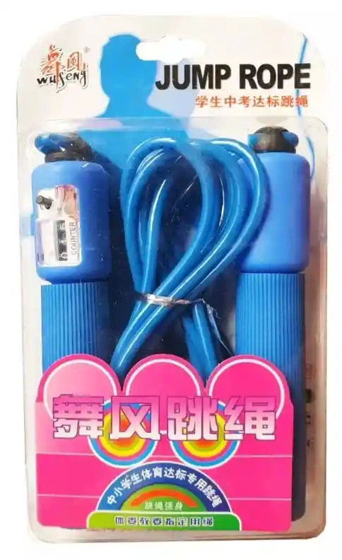 Lazo Cuerda Para Saltar Pvc Con Contador #6012 Boxeo Cardio - Azul