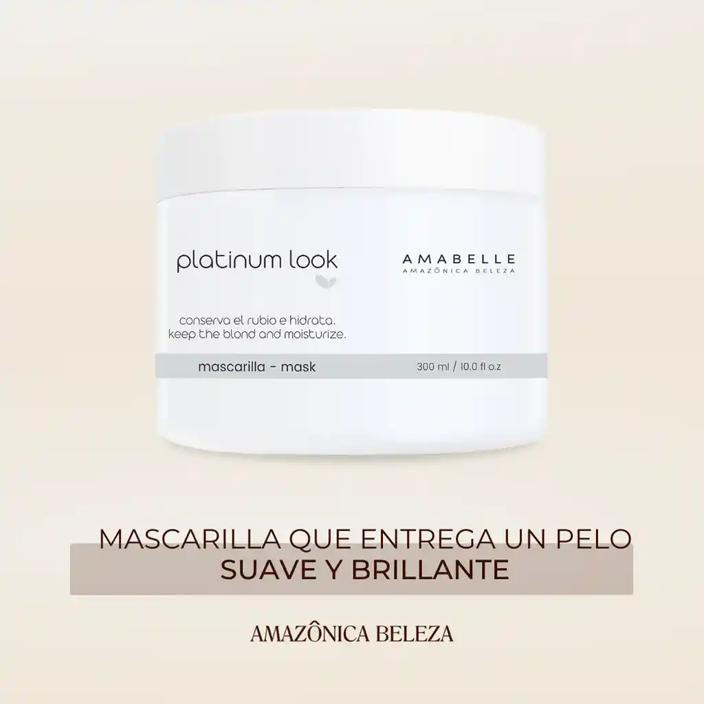 Mascarilla Platinum Look, Repara Y Matiza El Pelo Rubio