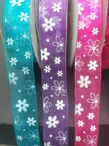 Cinta De Agua Flores 2.5 Cms X 10 Mt