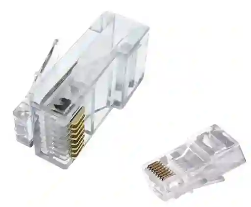 Conectores Jack Rj 45 Categoria 6 Para Cable De Red