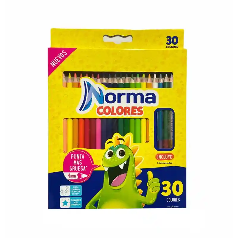 Colores *30 Incluye 6 Metalizados