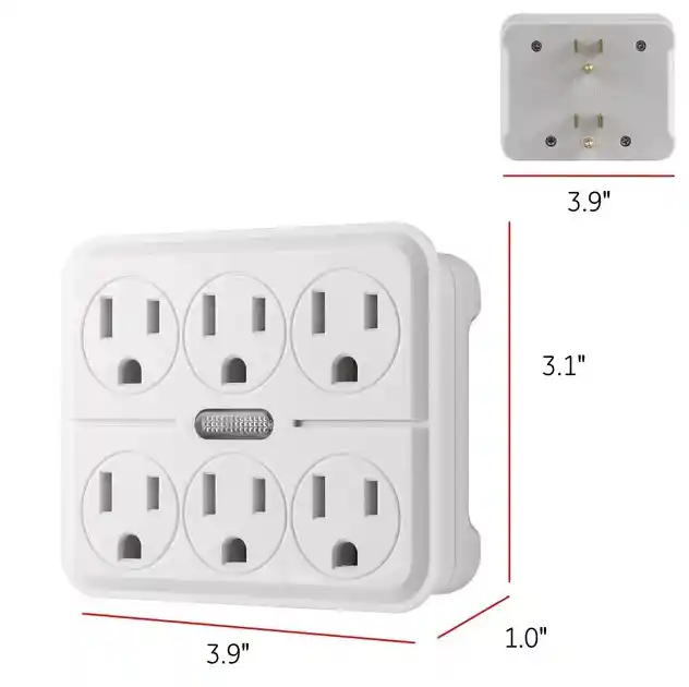 ⭐adaptadores General Electric, 6 Salidas De Pared ⭐