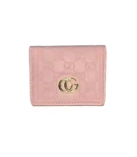 Billetera Cartera Pequeña Logo Cuerina Color Rosado Claro Mujer - Ancho 11.5cm X Alto 9cm Belleza, Monedero, Plata, Bolsa, Viaje, Bolso, Dinero, Regalo, Amor, Feliz, Dia, Cumpleaños