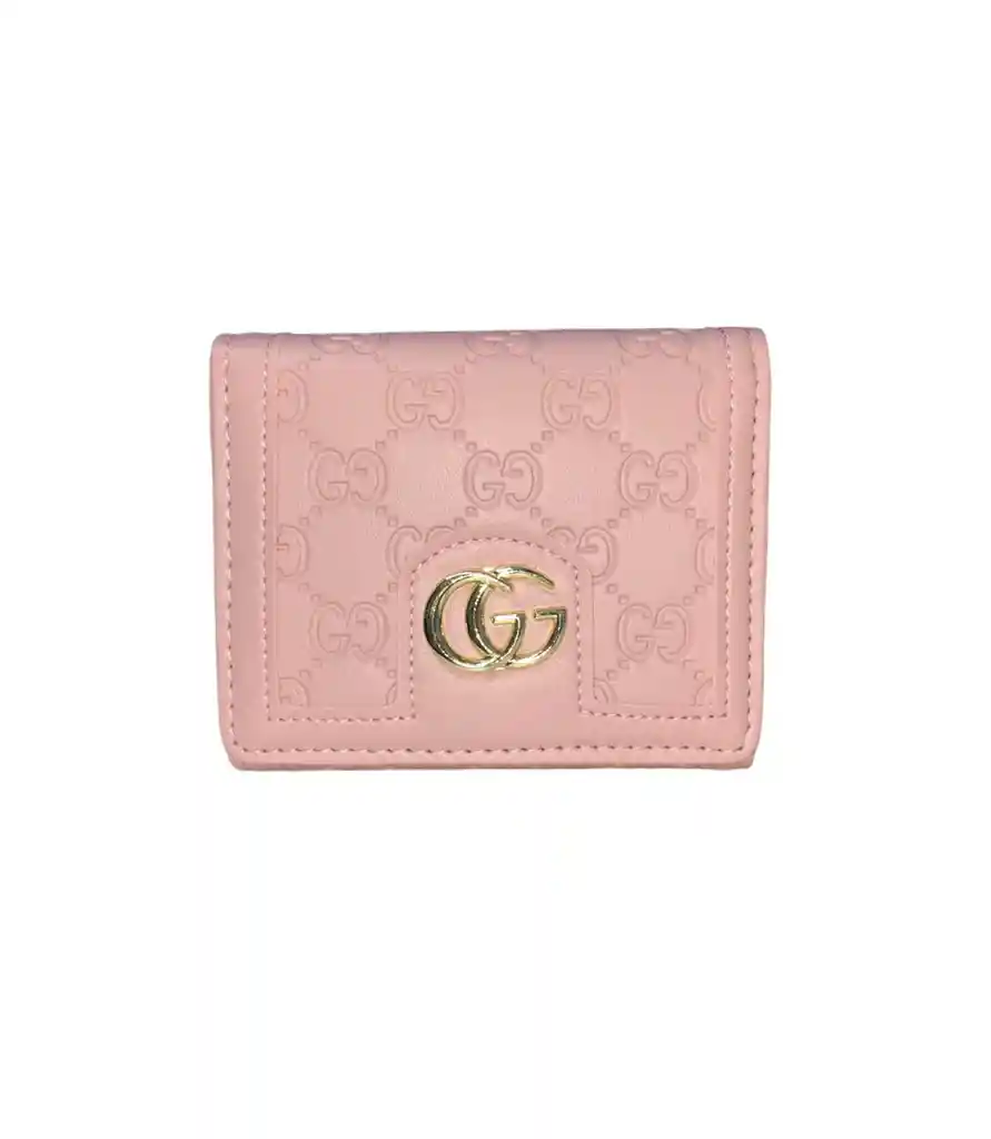 Billetera Cartera Pequeña Logo Cuerina Color Rosado Claro Mujer - Ancho 11.5cm X Alto 9cm Belleza, Monedero, Plata, Bolsa, Viaje, Bolso, Dinero, Regalo, Amor, Feliz, Dia, Cumpleaños