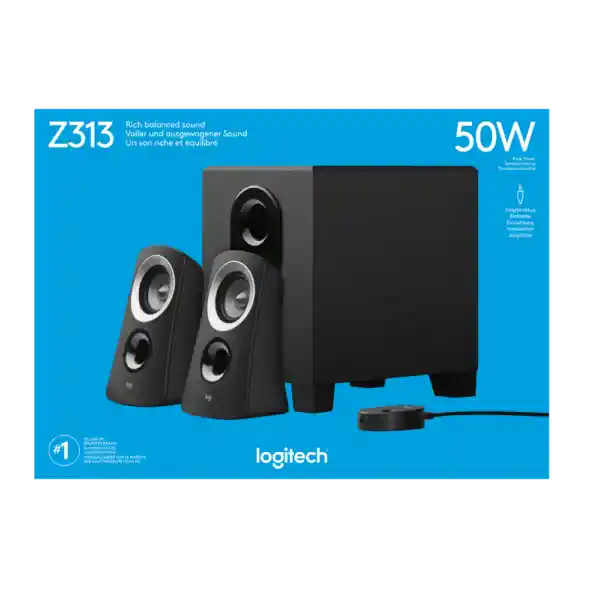 Sistema De Sonido 2.1 Logitech Z313 25w Subwoofer