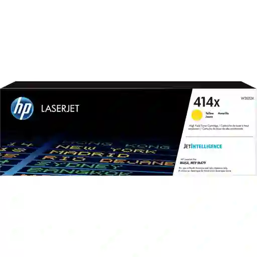 Cartucho De Toner Original Hp 414x Amarillo