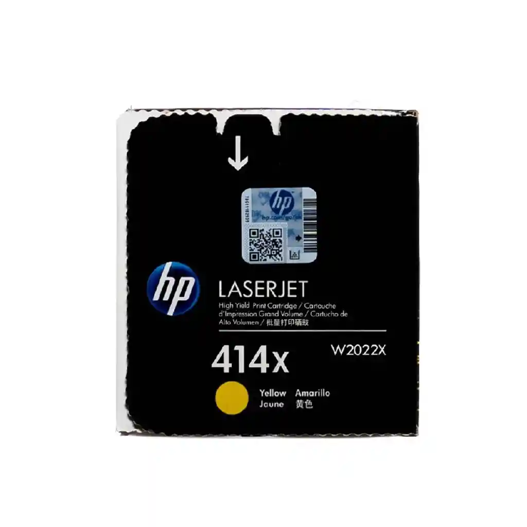 Cartucho De Toner Original Hp 414x Amarillo