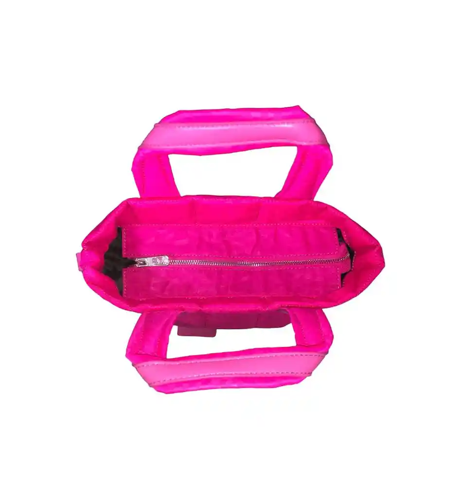 Bolso Cartera Impermeable B Y L Unibolsillo Color Fucsia + Correa Blanca Para Colgar - Alto 26cm X Ancho 31cm Regalo, Feliz Dia, Cumpleaños, Amor, Amistad, Viaje, Bolsa, Bolso, Decoracion