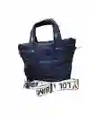 Bolso Mujer Cartera Impermeable B Y L Unibolsillo Color Azul Oscuro + Correa Blanca Para Colgar - Alto 26cm X Ancho 31cm Regalo, Feliz Dia, Cumpleaños, Amor, Amistad, Viaje, Bolsa, Bolso, Decoracion