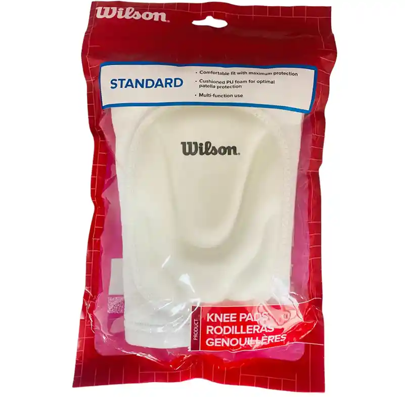 Rodillera Training Wilson Standard - H250ad. (par De Rodilleras Por Compra) Blanco-talla: Única