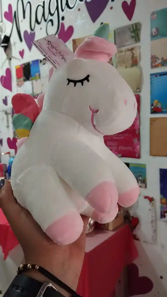 Peluche Unicornio Blanco