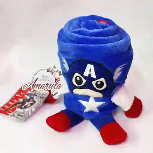 Peluche-cobija Capitan America