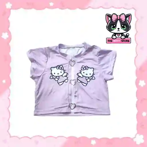 Croptop Corazón Kitty Hada.