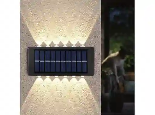 Lampara Solar Exterior 160w 16led Panel Incorporado Plegable