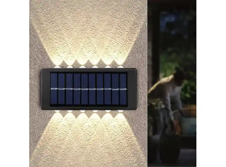 Lampara Solar Exterior 160w 16led Panel Incorporado Plegable