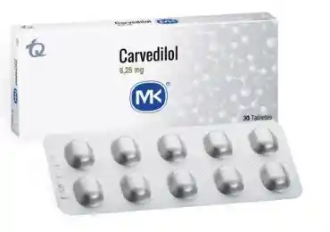 Carvedilol 6.25 Mg Mk Caja