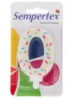 Vela Velita Numero 0 Feliz Cumpleaños Sempertex Chispitas