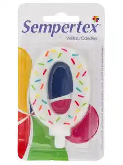 Vela Velita Numero 0 Feliz Cumpleaños Sempertex Chispitas