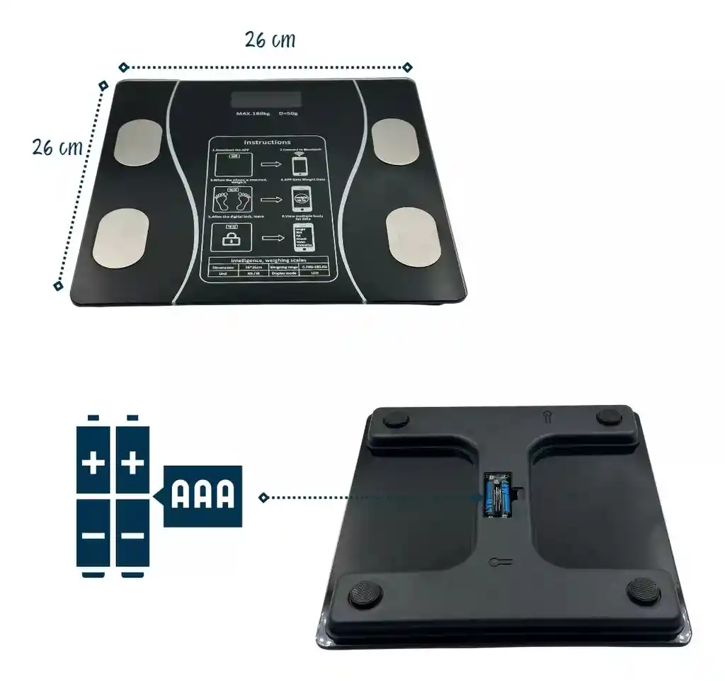 Balanza Bascula Bluetooth