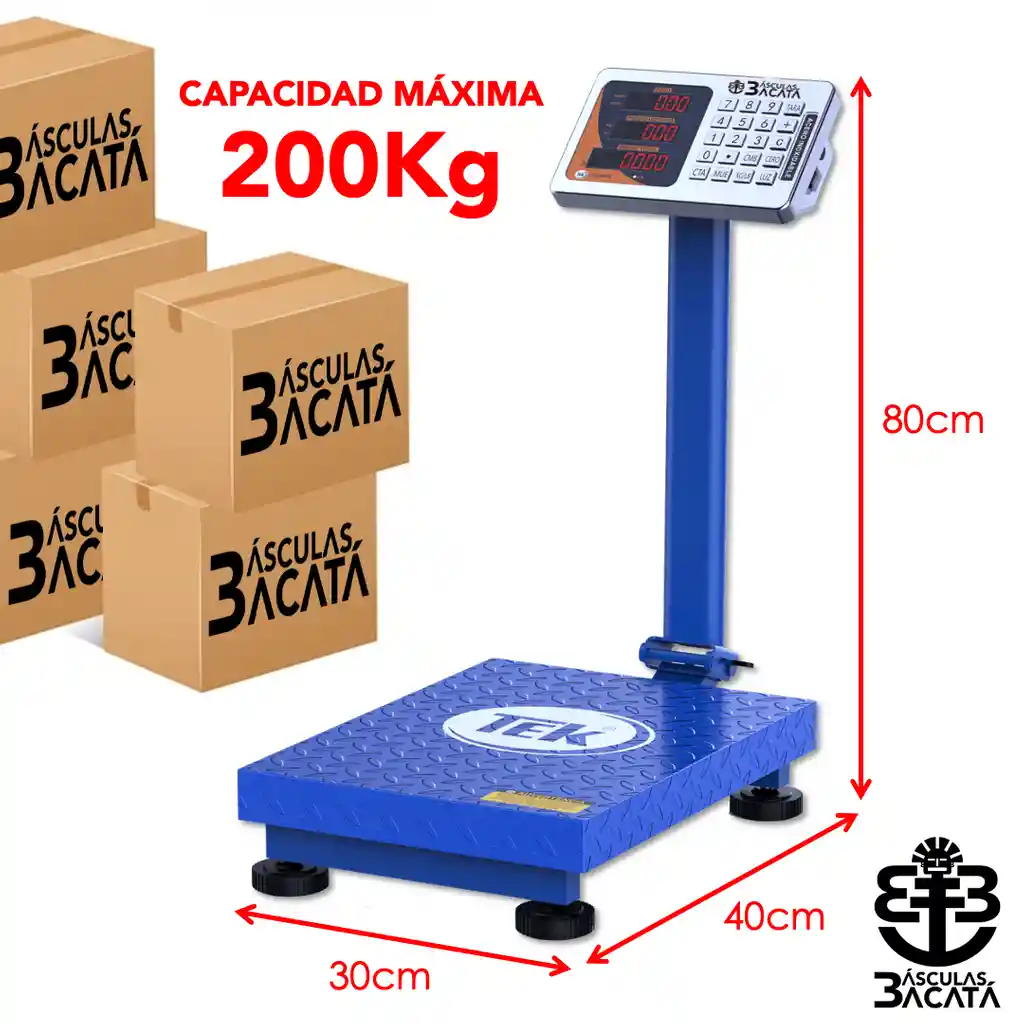 Báscula De Piso Plegable 200kg Tek