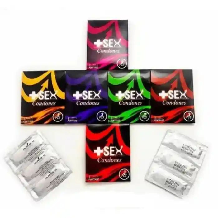 *3 Condones Preservativos + Sex Power