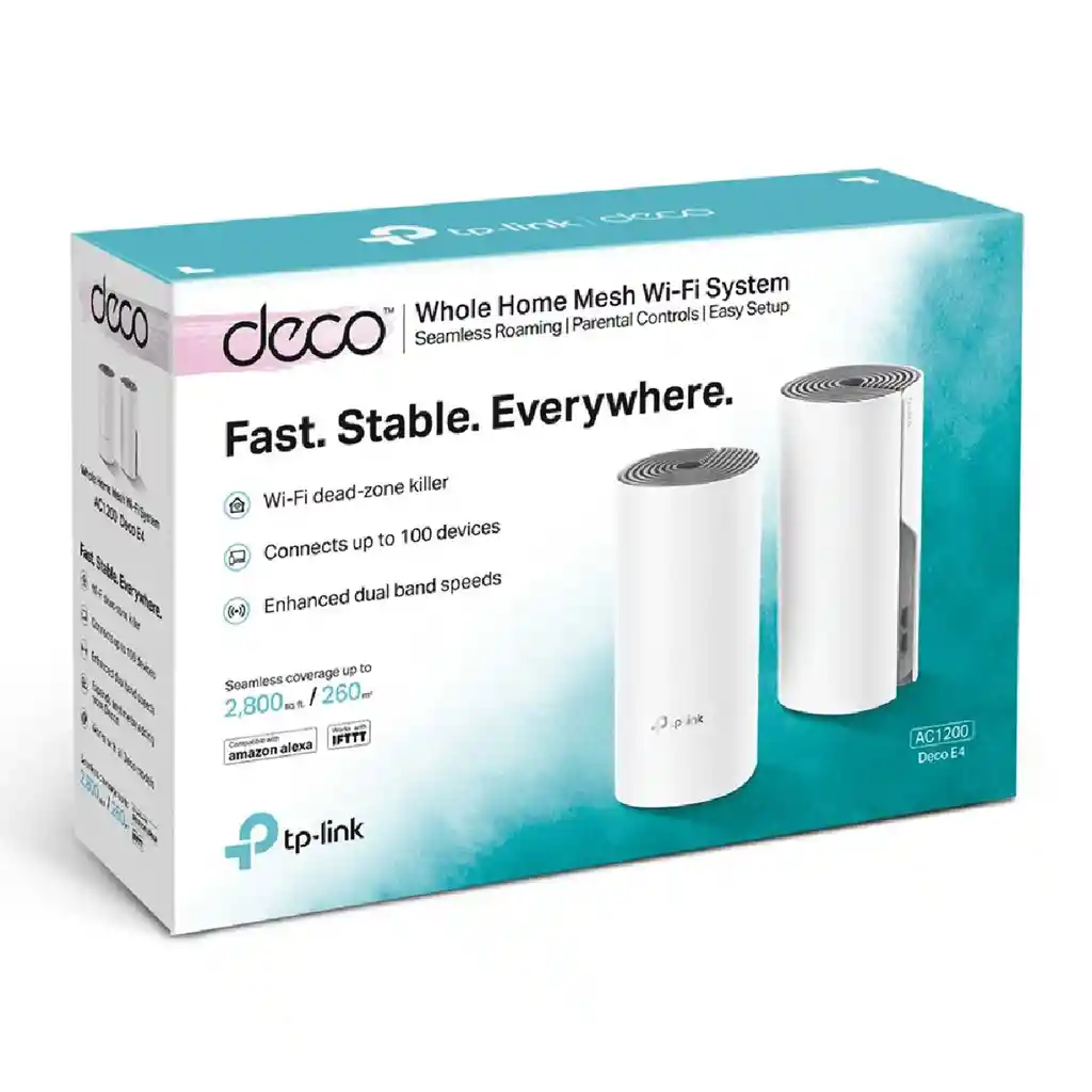 Extensor Wifi Mesh Deco E4 Banda Dual 2 Nodos Ac1200 Tp-link