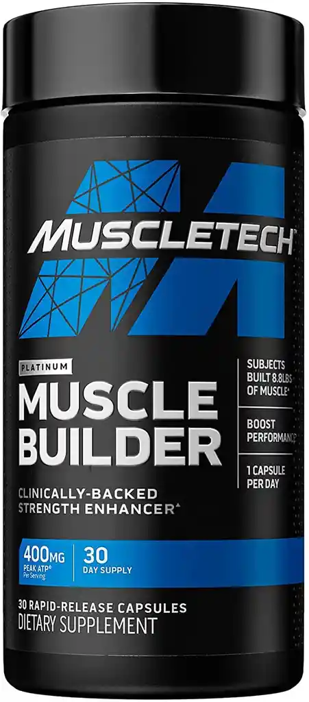 Muscletech Muscle Builder Desarrollo Muscular 30 Caps