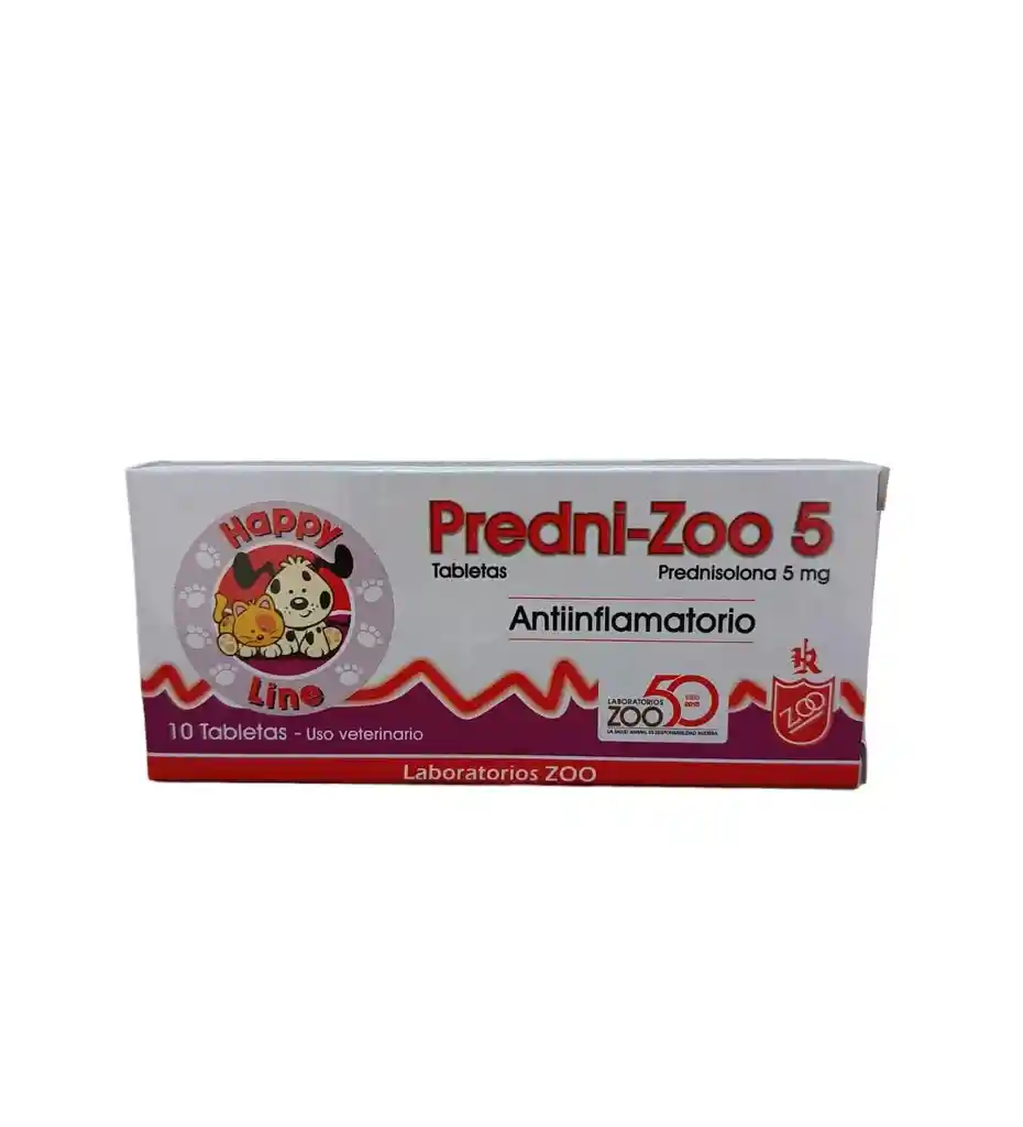 Perdni Zoo 5mg Caja X 10 Tabletas