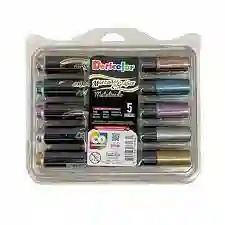 Marcador Grafico Metalizado Doricolor Caja X5