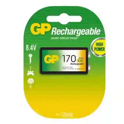 Pila Recargable 9v Nimh 170 Mah Gp