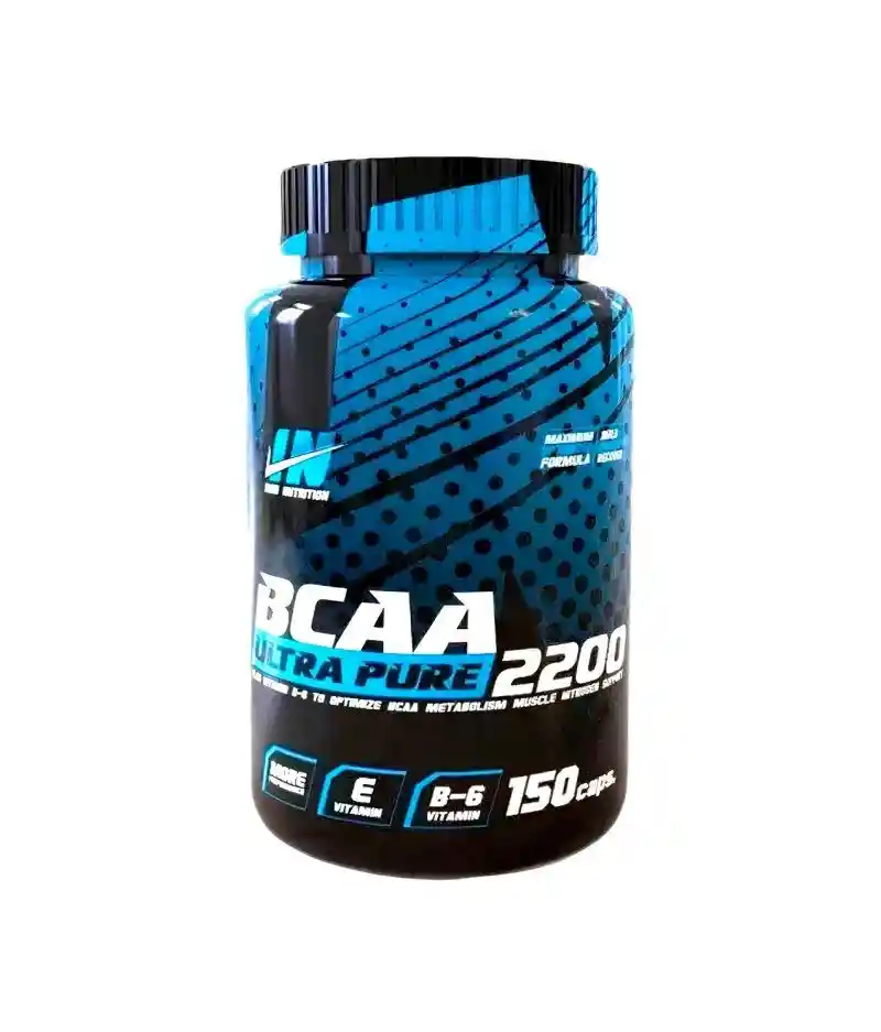 Aminoacidos Bcaa Ultra Pure 2200 Energia Gym 150 Caps