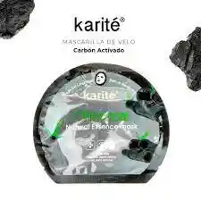 Mascarilla Velo Facial De Carbon Activado Karite Semiredonda