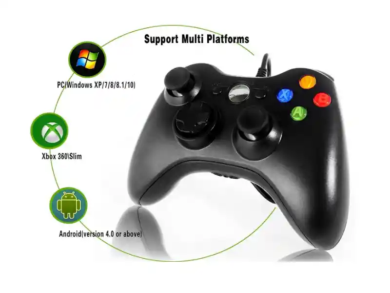 Control Para Xbox 360 Y Pc Windows Cable Usb