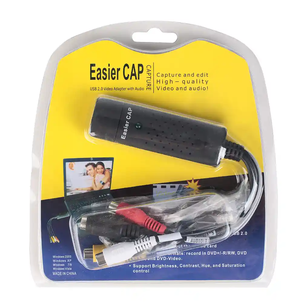 Capturadora De Video Audio Usb 2.0 A Rca S-video Pc O Laptop