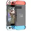 Estuche Zelda Botw + Vidrio + Acrílico + 2 Grips Para Nintendo Switch