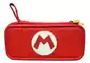 Estuche De Diseño M Mario+ Vidrio Templado + Acrílico Protector + 2 Grips Para Nintendo Switch Oled