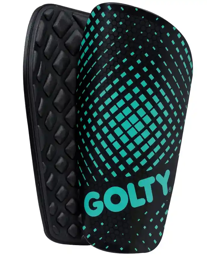 Canillera Golty Competición Shin Guard Media Protectora/ngr-vrd/talla:m