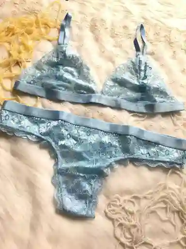 Conjunto Ropa Interior En Encaje Mujer Lenceria
