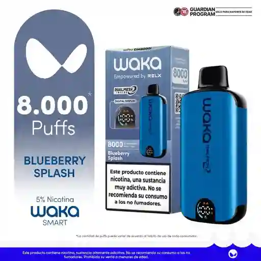 Vap Waka Blueberry Splash 8000 Pf 5%