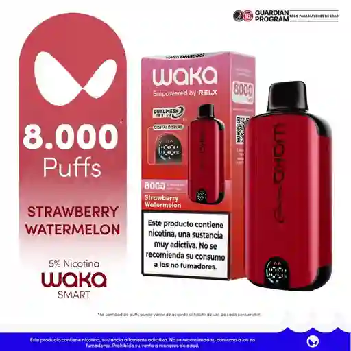 Vap Waka Strawberry Watermelon 8000 Pf5%