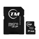 Tarjeta De Memoria Micro Sd De 64 Gigas Clase 10