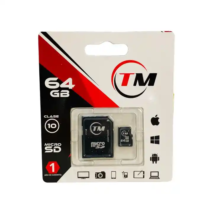 Tarjeta De Memoria Micro Sd De 64 Gigas Clase 10