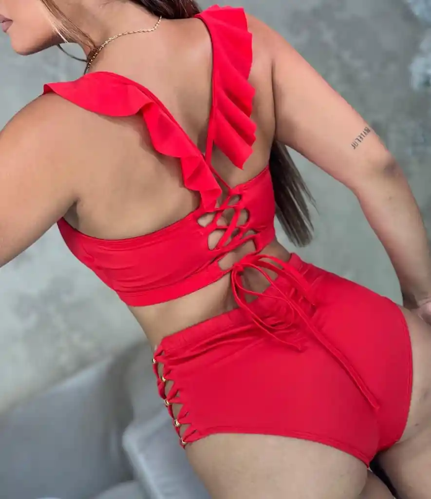 Vestidos De Baño Tiro Alto Traje De Baño Mujer