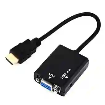 Cable Adaptador Convertidor De Puerto Hdmi A Vga Con Audio