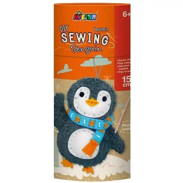 Juguete Niñas Set De Arte Y Diseño Llavero Pingüino Tejido